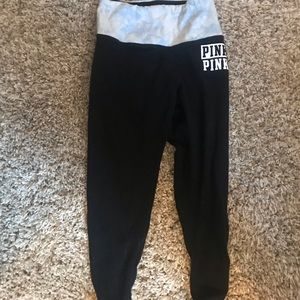 victoria secrets pink leggings/yoga pants